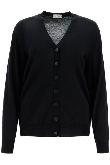 Lightweight Wool Cardigan  - Black