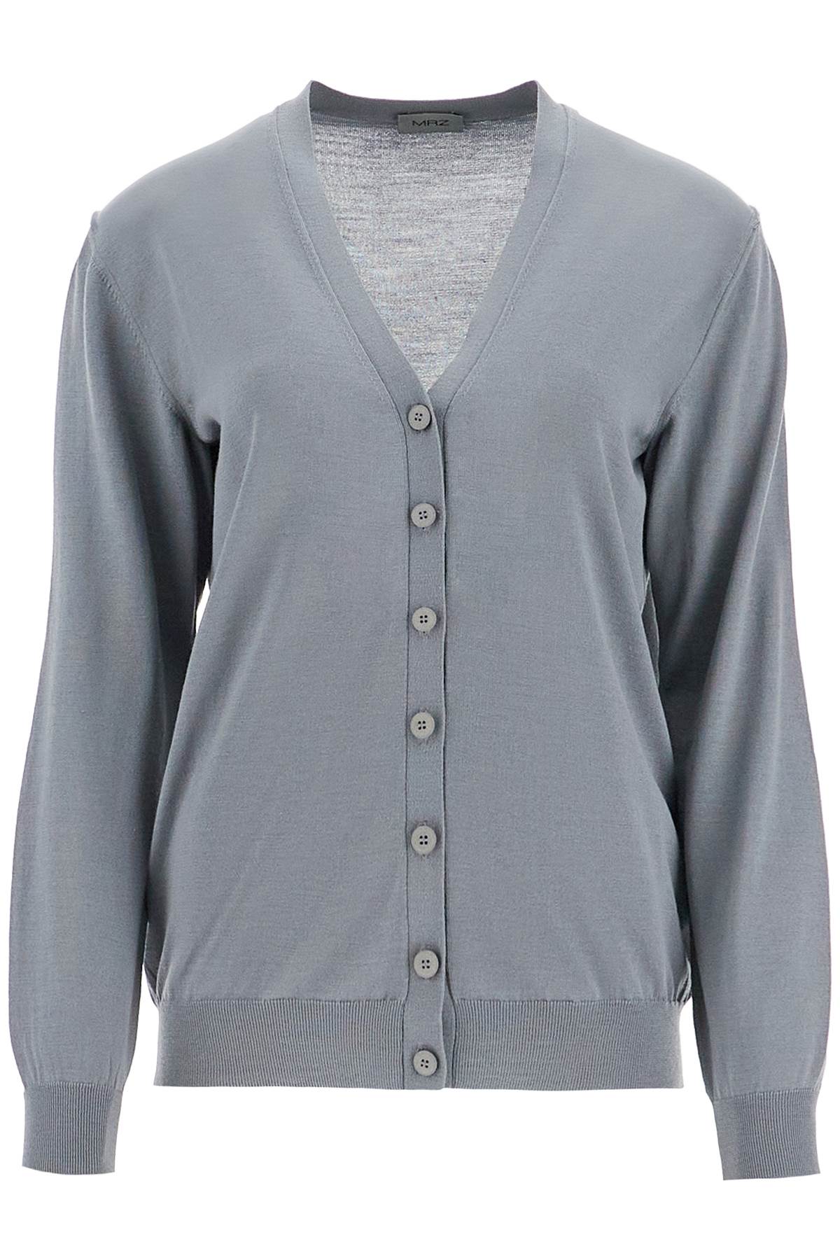 Lightweight Wool Cardigan  - Grey