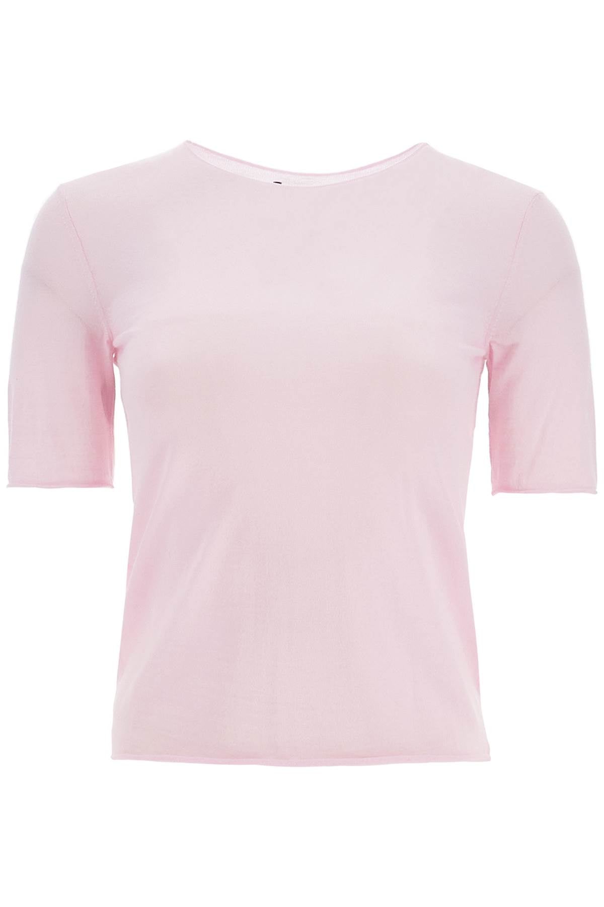 Short-sleeved Knit Top For  - Pink