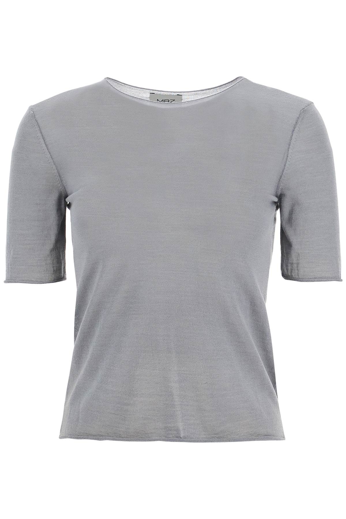 Short-sleeved Knit Top For  - Grey