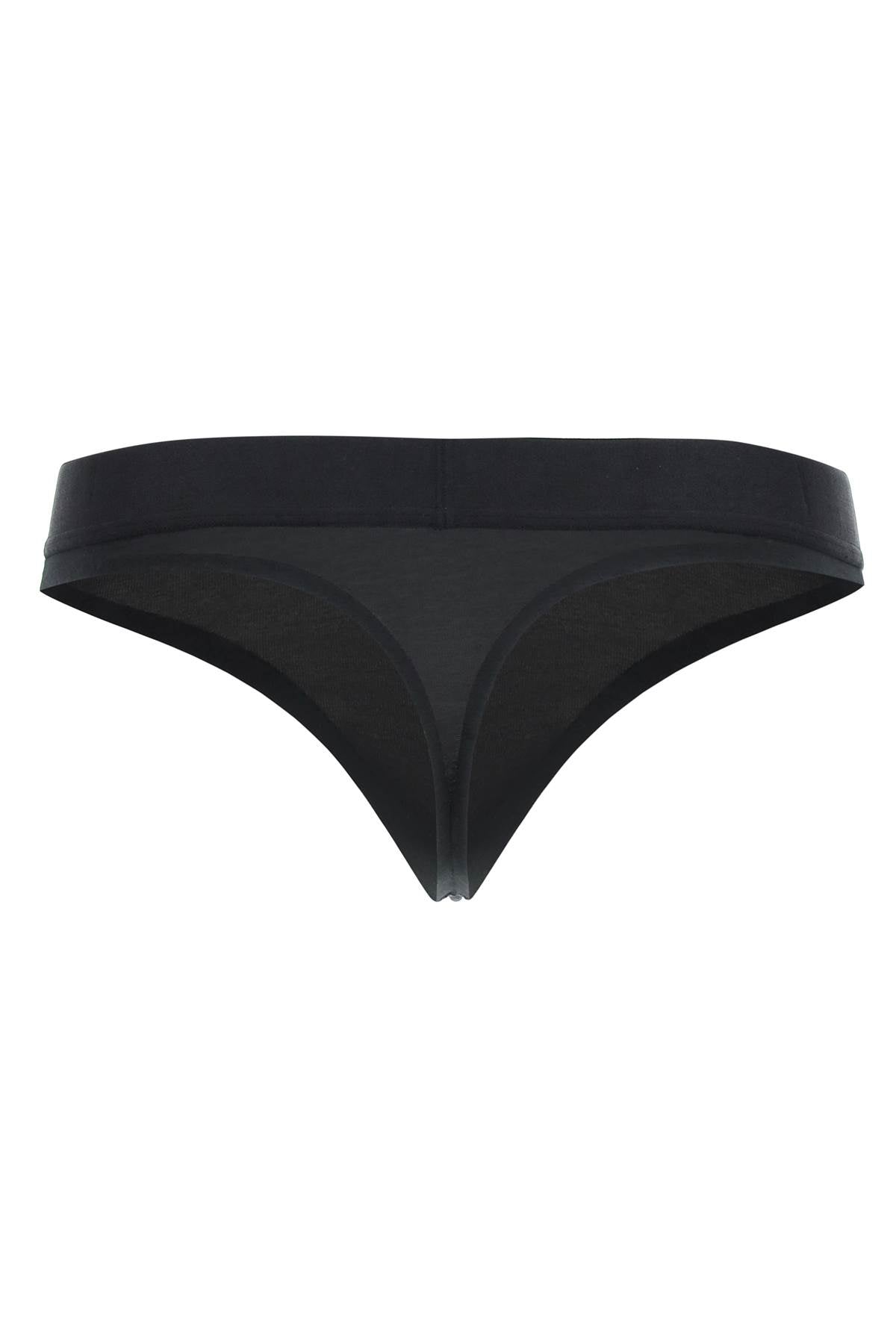 Embossed Icon Thong  - Nero