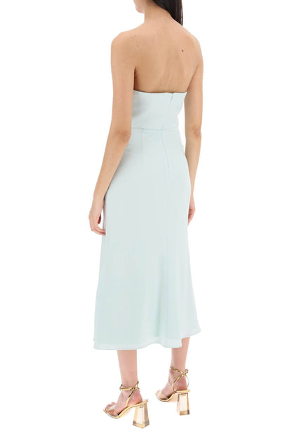 Strapless Midi Dress Without  - Green