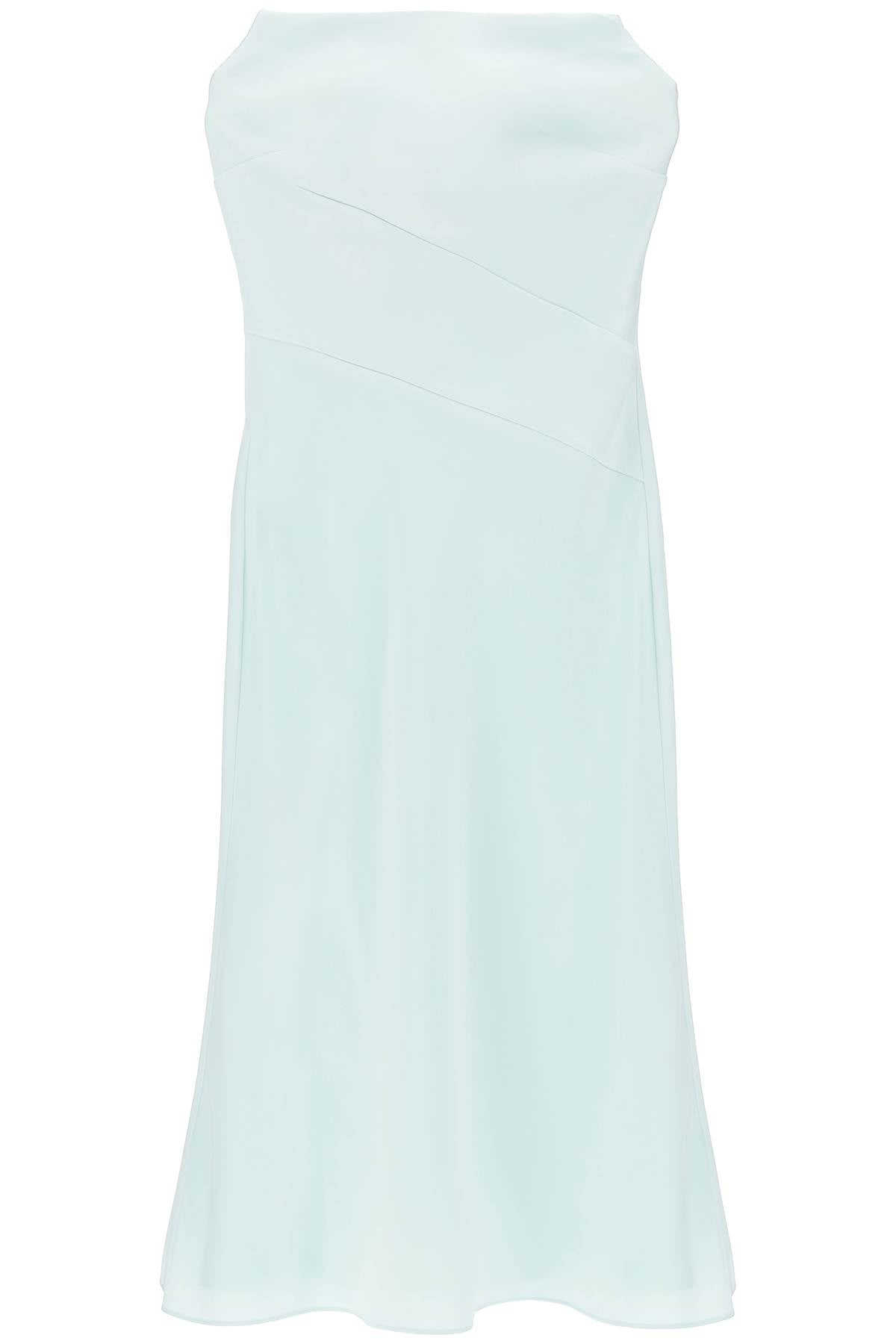 Strapless Midi Dress Without  - Green