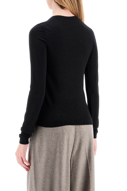 'cashmere And Silk Blend Sweater  - Black