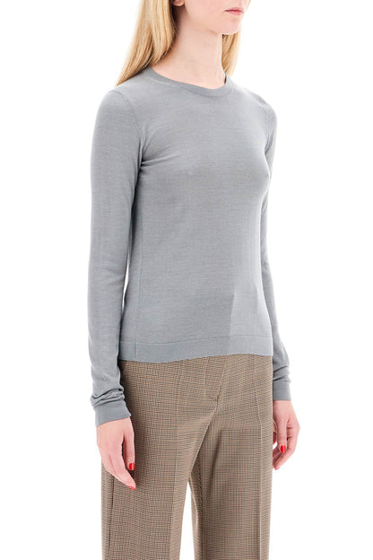 'cashmere And Silk Blend Sweater  - Grey