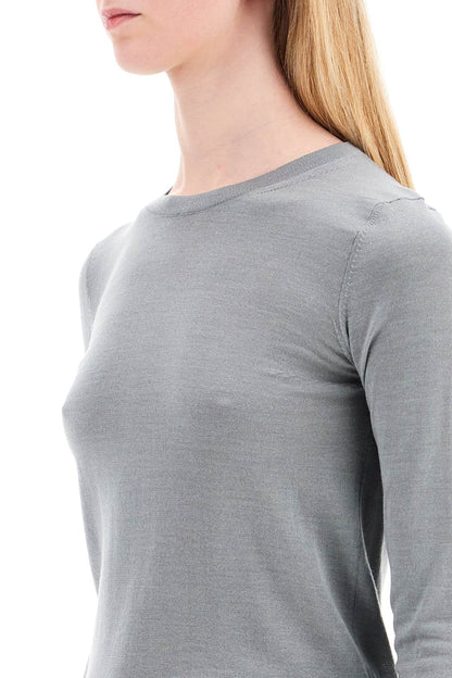 'cashmere And Silk Blend Sweater  - Grey