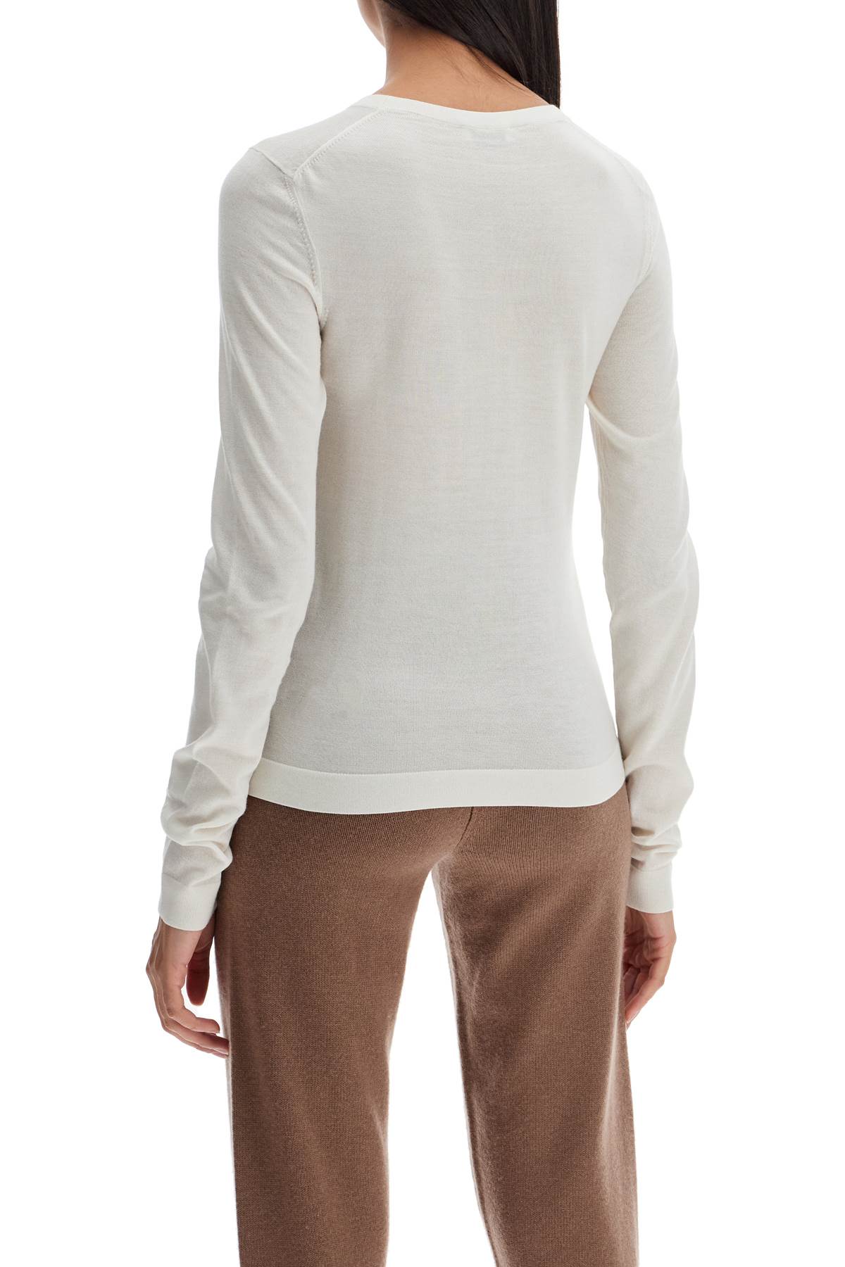 'cashmere And Silk Blend Sweater  - White