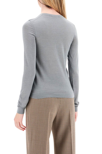 'cashmere And Silk Blend Sweater  - Grey