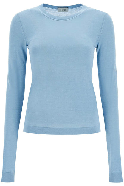 'cashmere And Silk Blend Sweater  - Light Blue