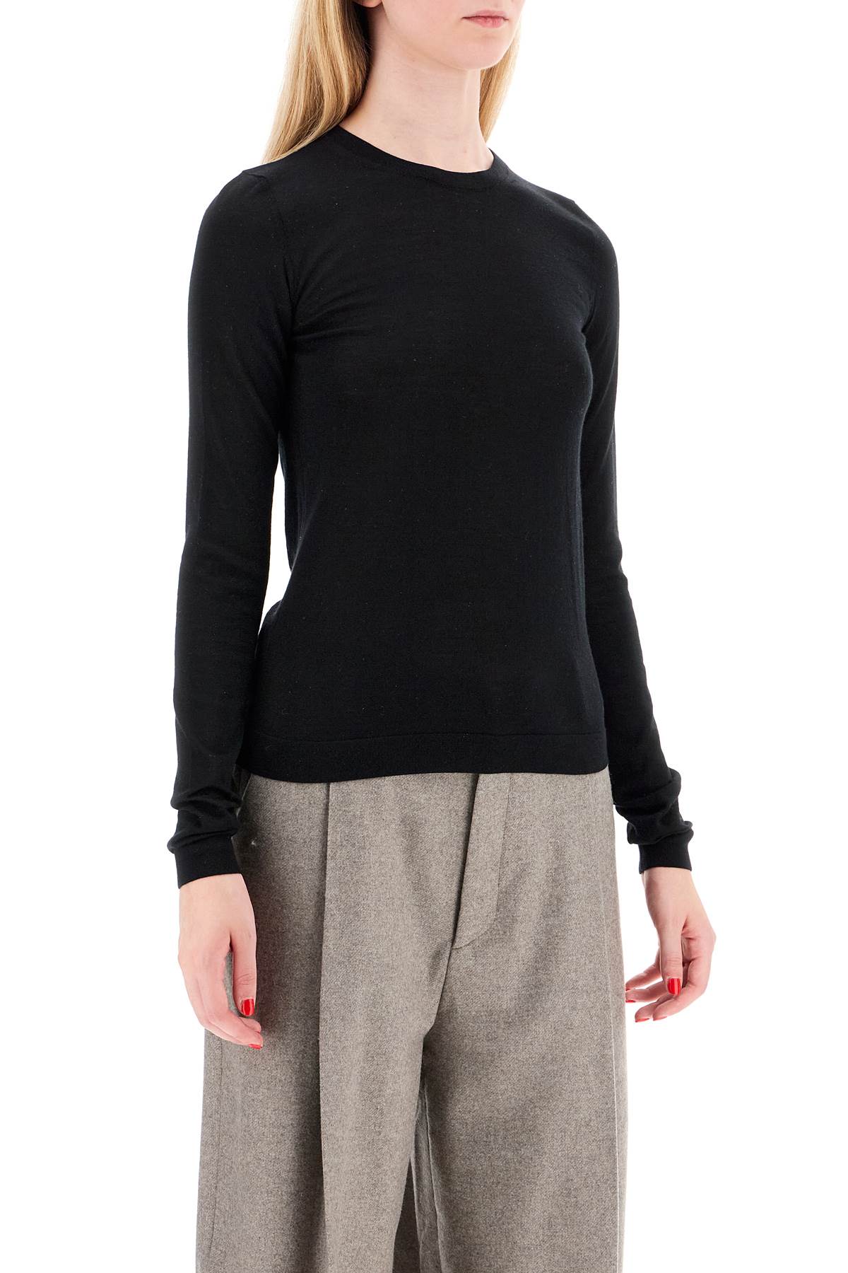 'cashmere And Silk Blend Sweater  - Black