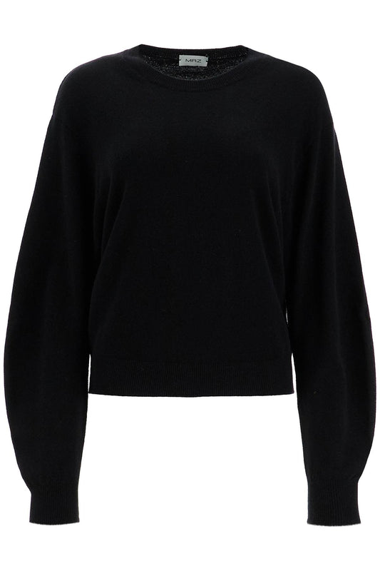 Wool And Cashmere Blend Pul  - Black