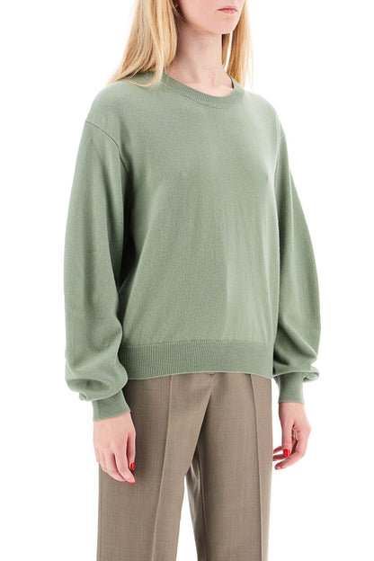 Wool And Cashmere Blend Pul  - Green