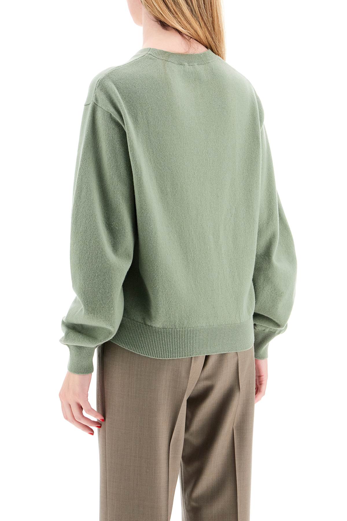 Wool And Cashmere Blend Pul  - Green