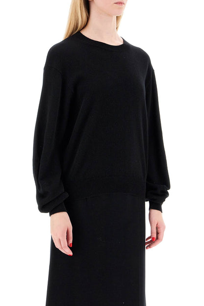 Wool And Cashmere Blend Pul  - Black