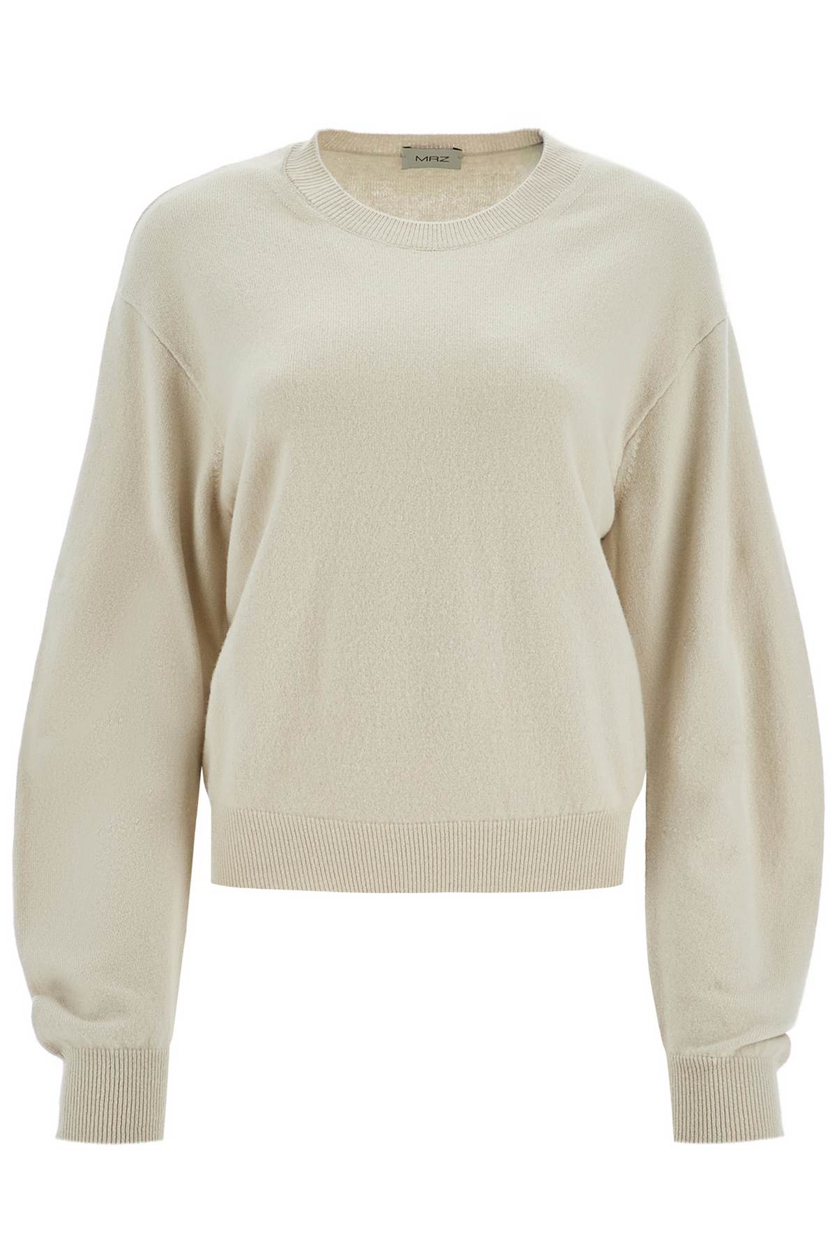 Wool And Cashmere Blend Pul  - Khaki