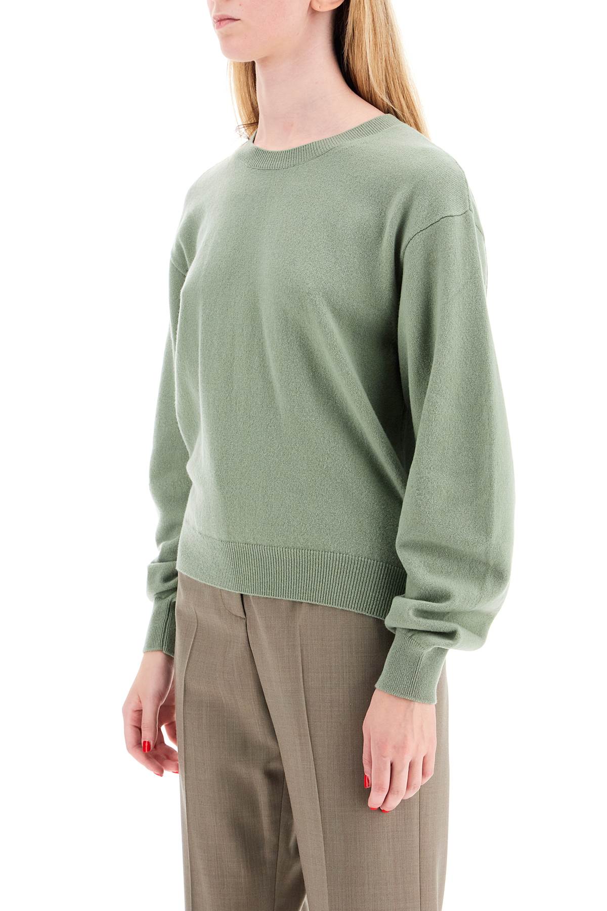 Wool And Cashmere Blend Pul  - Green