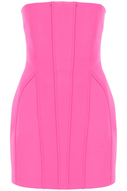 Structured Mini Dress With A  - Fuchsia