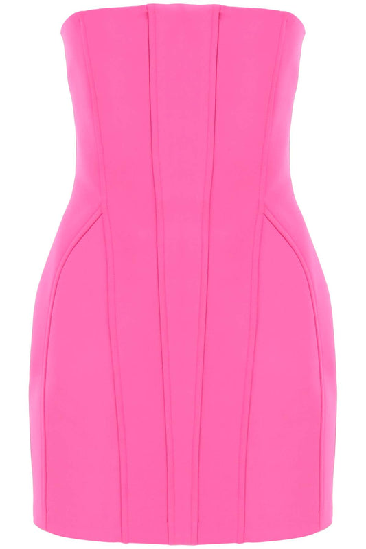 Structured Mini Dress With A  - Fuchsia