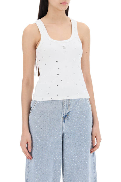 Sleeveless Top With  - White