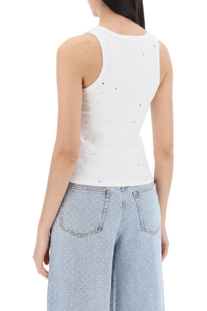 Sleeveless Top With  - White