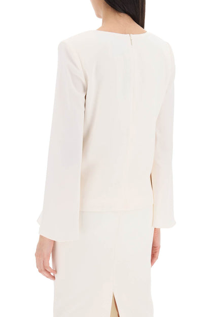 "cady Top With Flared Sleeve"  - White