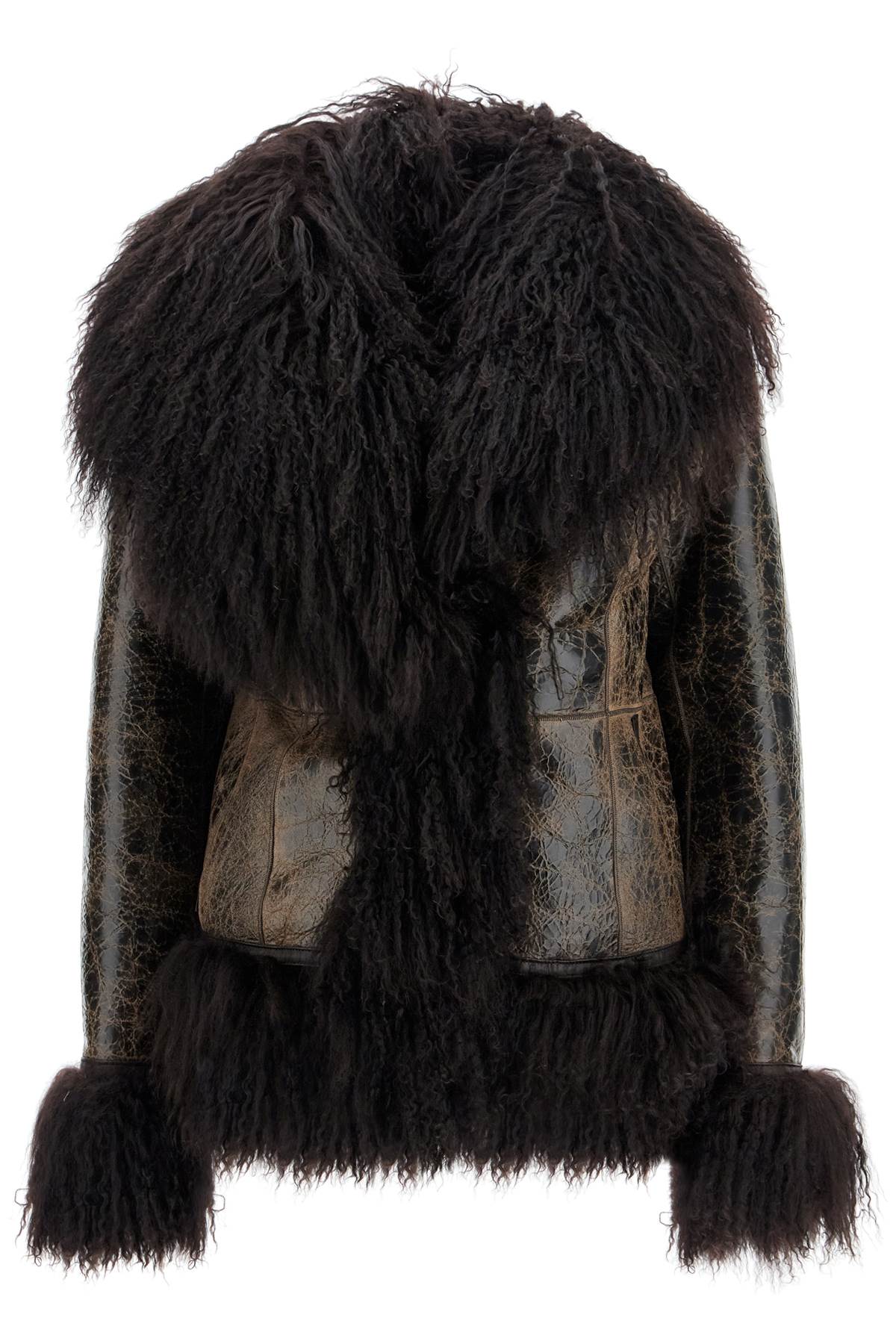 Shearling Bon Jacket For  - Brown