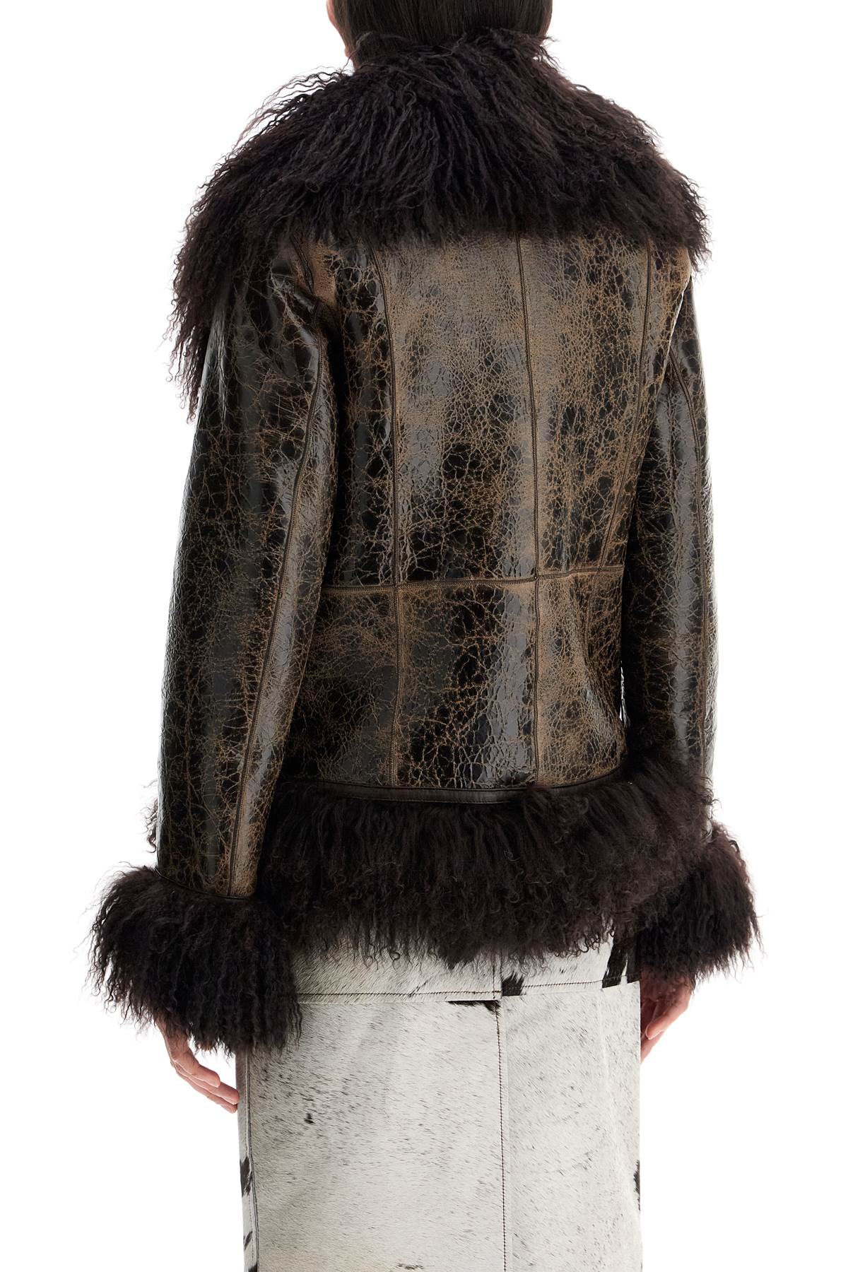 Shearling Bon Jacket For  - Brown