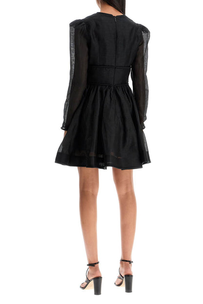 Structured Eden Mini Dress  - Black