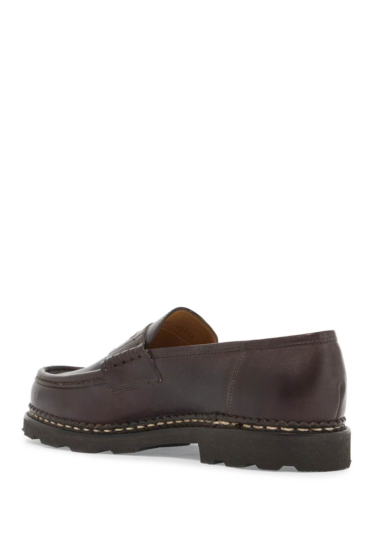 Leather Reims Penny Loafers  - Brown