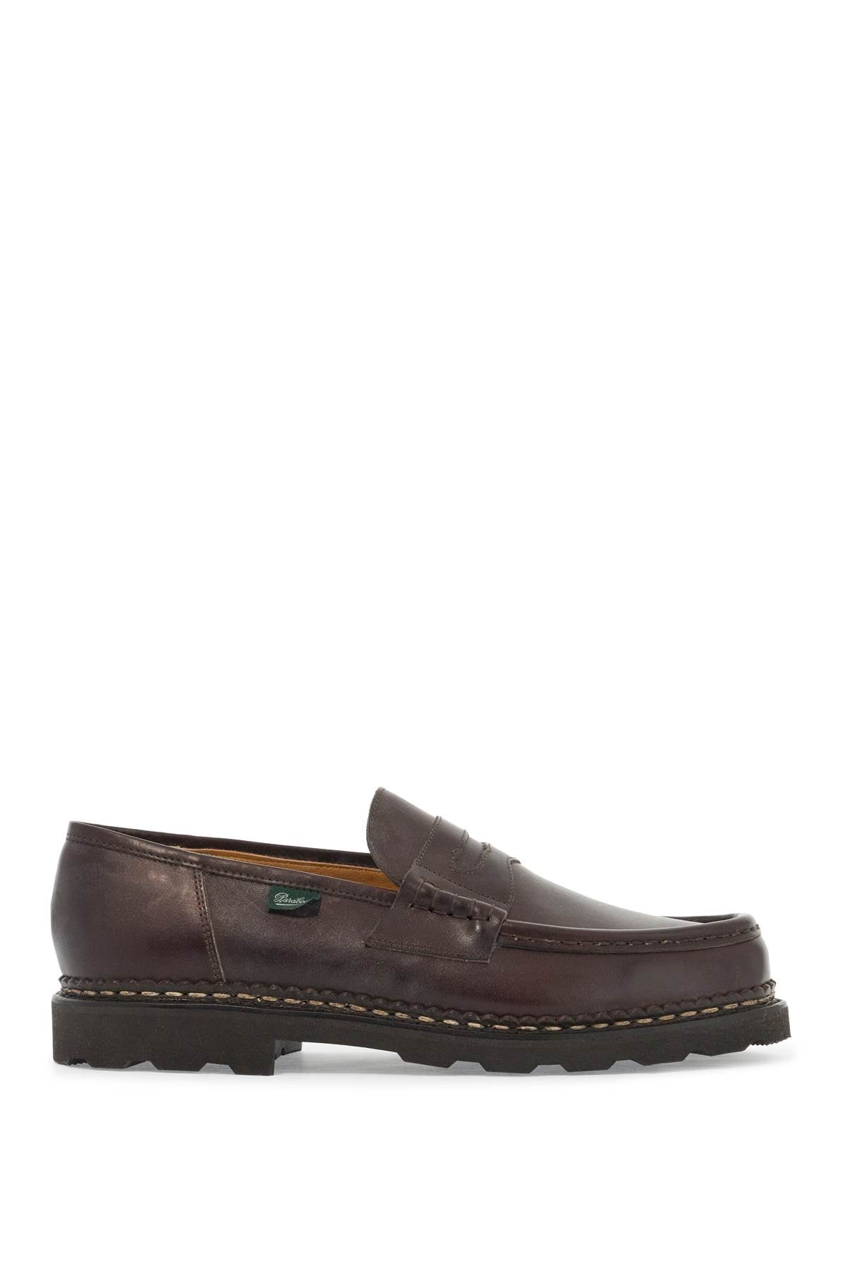 Leather Reims Penny Loafers  - Brown