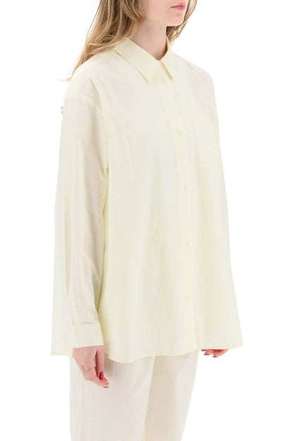 "oversized Organic Cotton Edgar Shirt  - Yellow