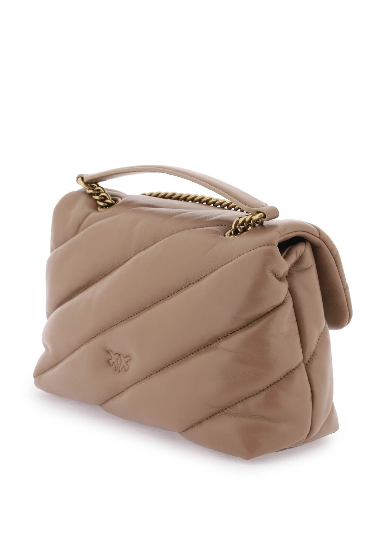 Love Classic Puff Maxi Quilt Bag  - Brown