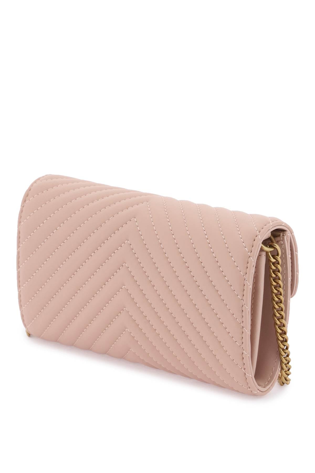 Love Bag Chevron Crossbody Bag  - Pink