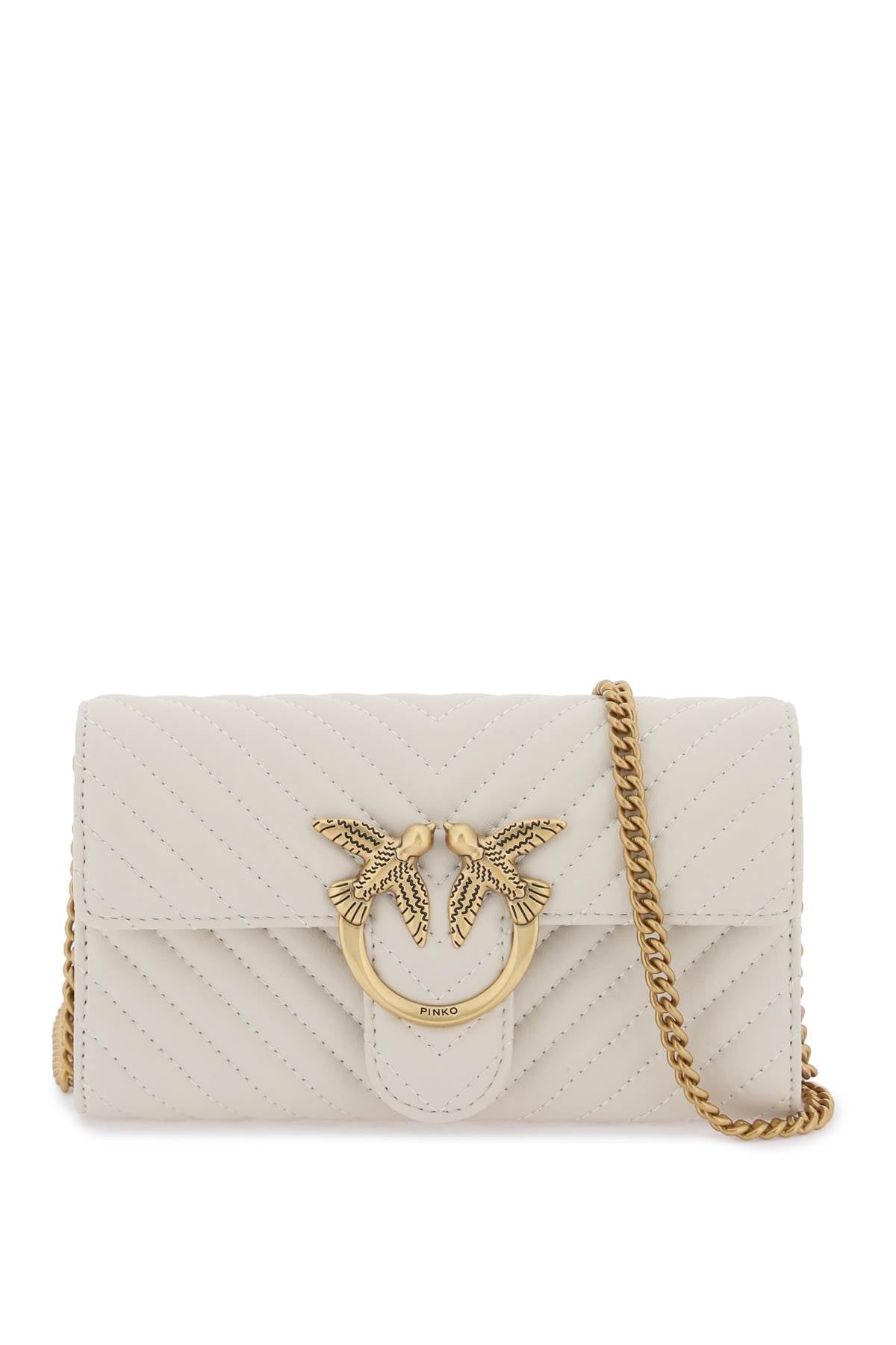 Love Bag One Wallet Chevron Mini Bag  - White