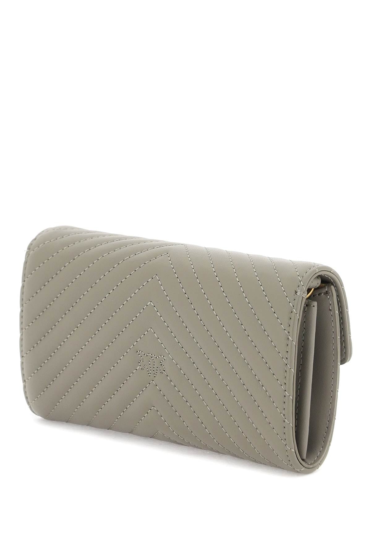 Love Bag Chevron Crossbody Bag  - Grey