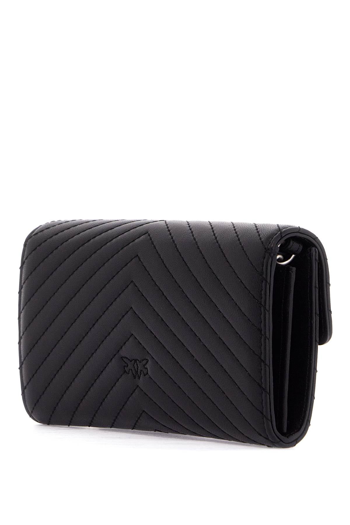 Love Bag Chevron Crossbody Bag  - Black