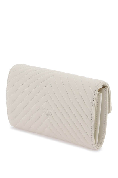 Love Bag One Wallet Chevron Mini Bag  - White