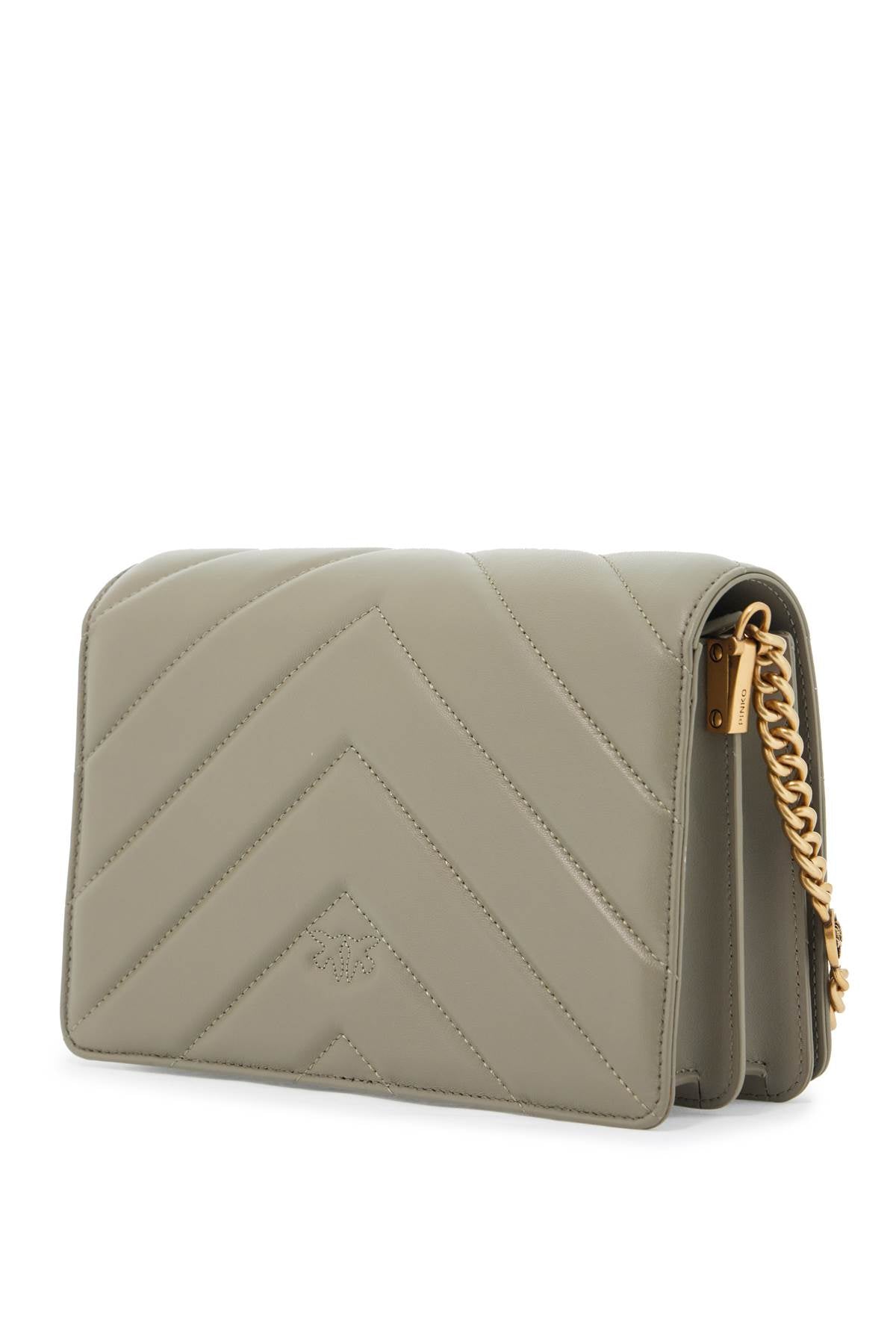 Love Click Big Chevron Bag  - Grey