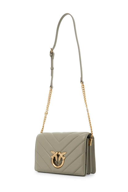 Love Click Big Chevron Bag  - Grey