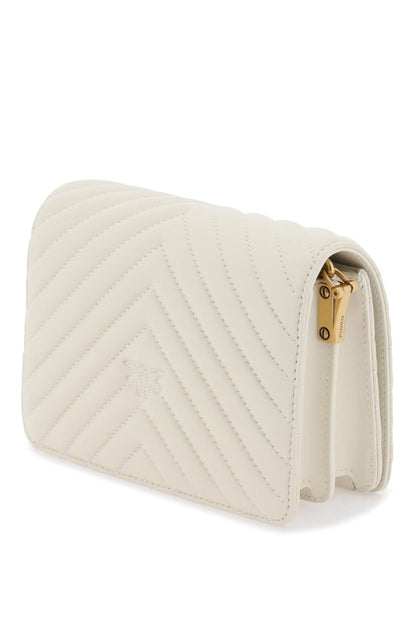 Love Click Mini Chevron Bag  - White