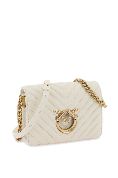 Love Click Mini Chevron Bag  - White