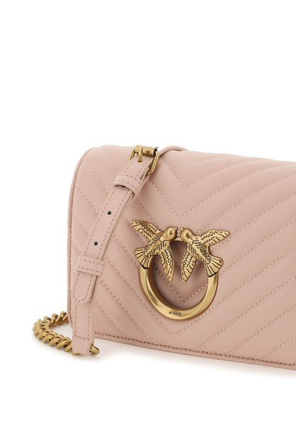 Love Click Mini Chevron Bag  - Pink