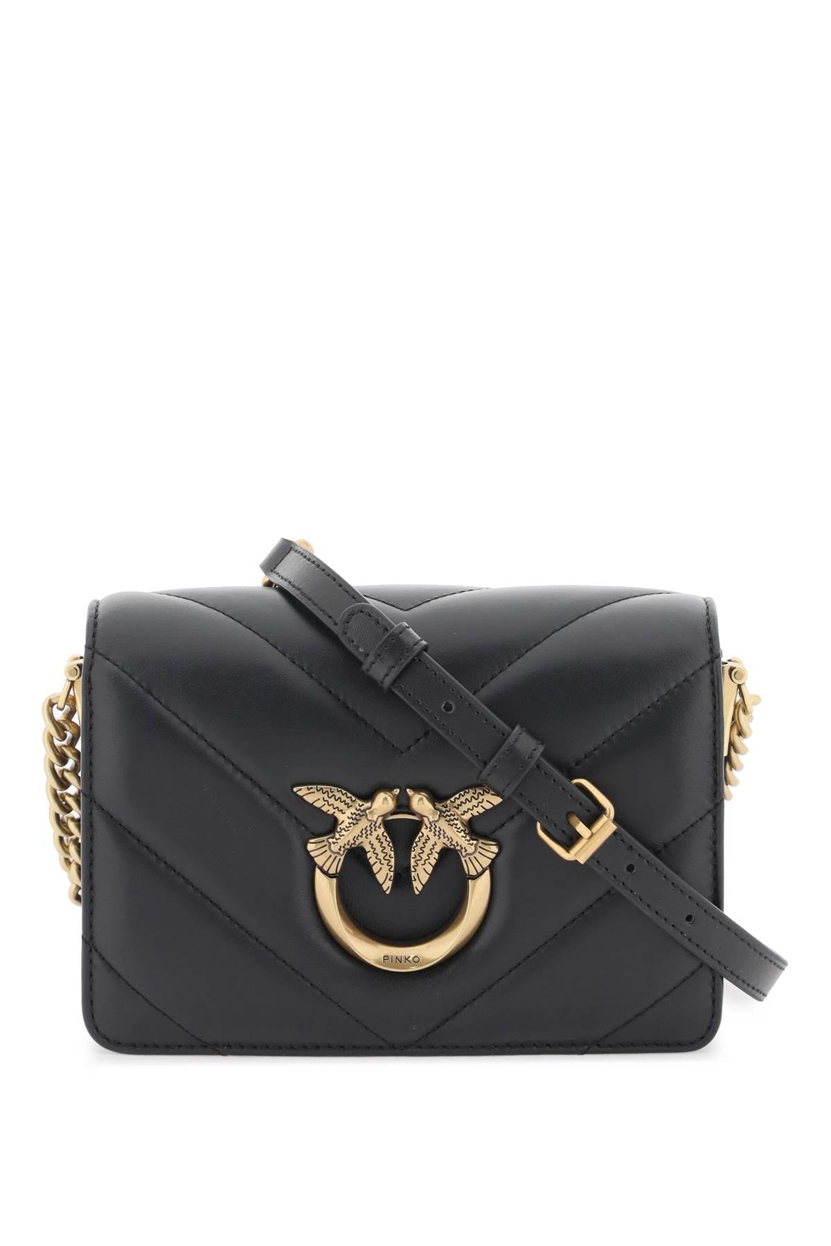 Mini Love Bag Click Big Chevron  - Black