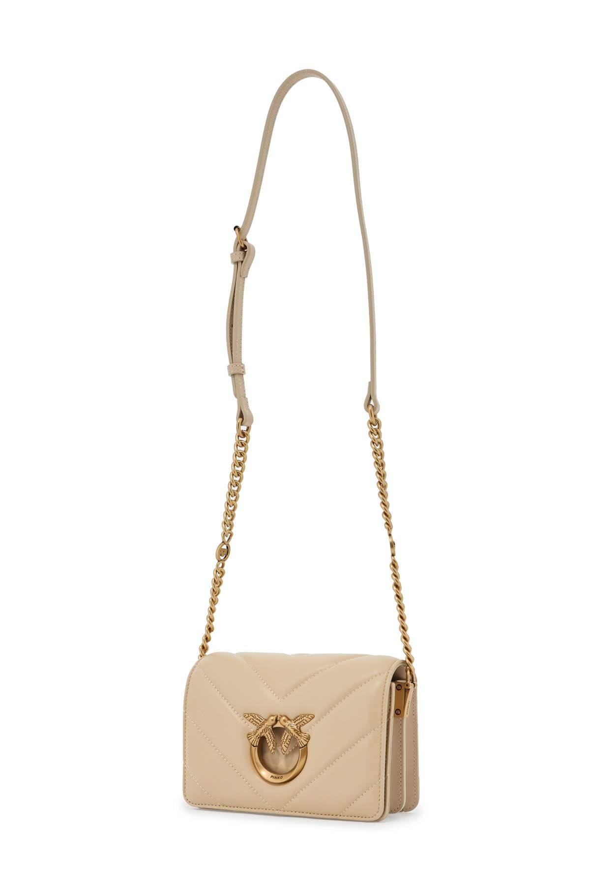 Mini Love Bag Click Big Chevron  - Beige