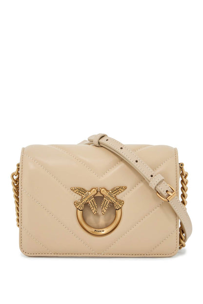 Mini Love Bag Click Big Chevron  - Beige