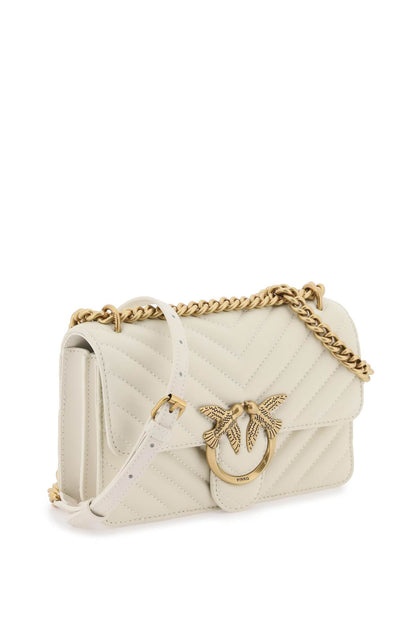 Mini Love Bag One Chevron  - White