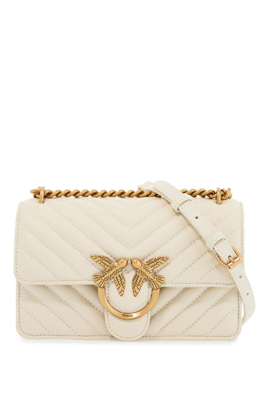 Mini Love Bag One Chevron  - White