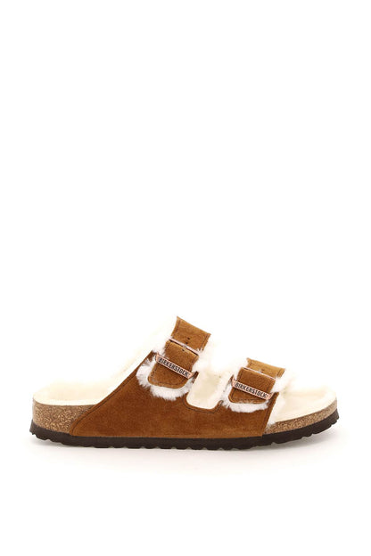 Arizona Shearling Mules Narrow Fit  - White