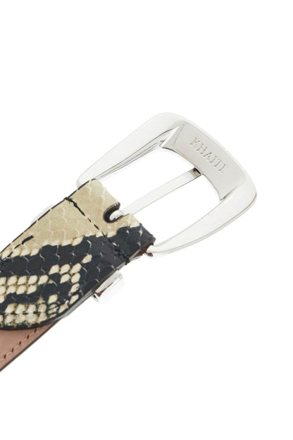 Python-printed Benny Belt  - Neutro