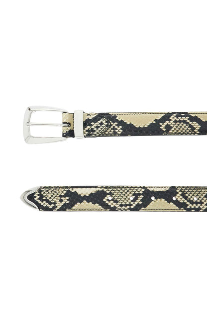 Python-printed Benny Belt  - Neutro